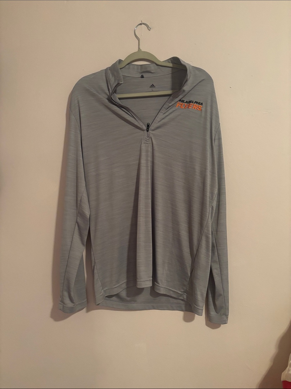 Gray Philadelphia Flyers Quarter-Zip Hoodie